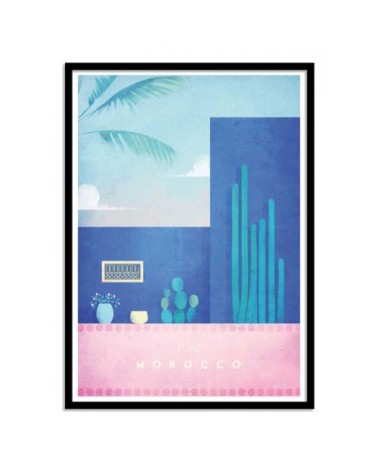 Affiche d'art avec Cadre bois noir - 50 x 70 cm