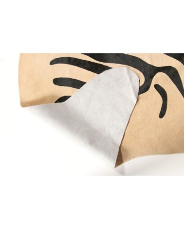 Tapis peau de vache style zèbre 220x180