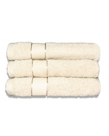 Lot de 3 draps de bain 70x130 cm 380gr/m2 écru