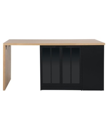 Îlot central cuisine 2 portes bicolore