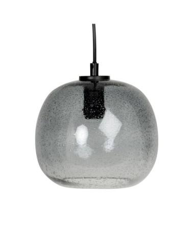 Suspension en verre teinté gris anthracite D16