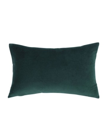 Coussin en velours vert émeraude 30x50