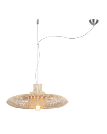 Suspension en rotin D70cm