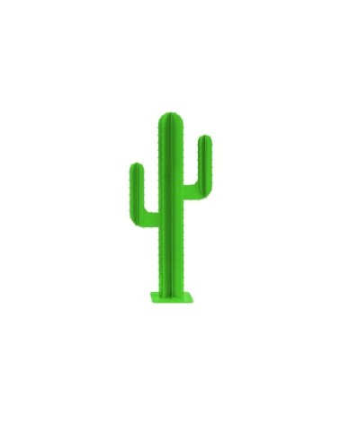 Cactus 2 branches mini en aluminium vert clair H30cm