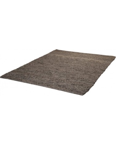 Tapis uni naturel en laine graphite 200x290
