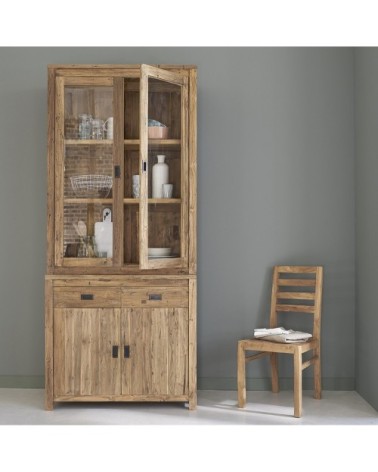 Vaisselier en teck recyclé massif