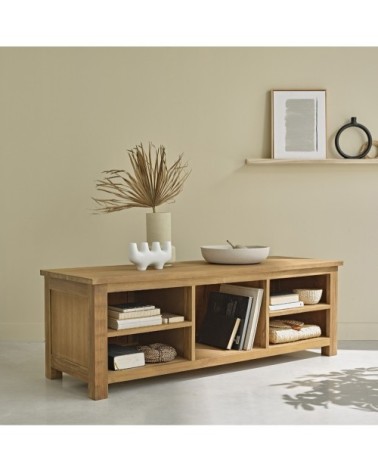 Meuble TV en teck massif 150 cm