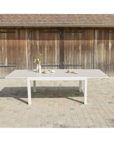 Table de jardin en aluminium extensible 6/10 pers.