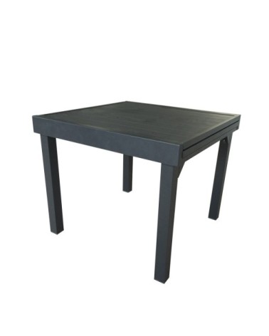 Table de jardin en aluminium extensible gris 4/8 pers.