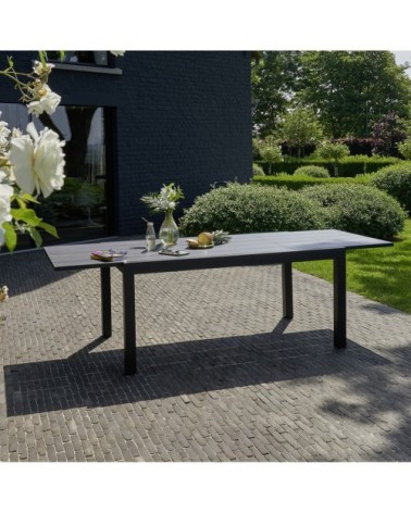 Table de jardin en aluminium extensible 6/10 pers.