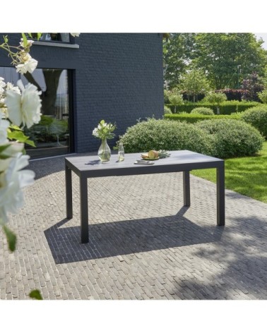 Table de jardin en aluminium extensible 6/10 pers.