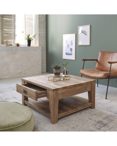 Table basse en teck recyclé massif