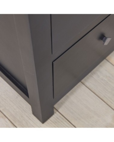 Meuble TV en acajou et teck massif 180 cm