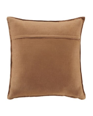 Coussin en lin lavé moka 60x60, OEKO-TEX®