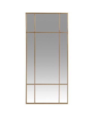 Miroir en métal doré 50x110