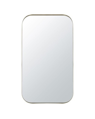 Miroir en métal doré 80x131