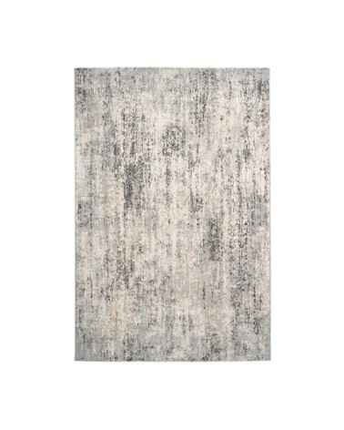 Tapis rayé design en polyester gris 160x230