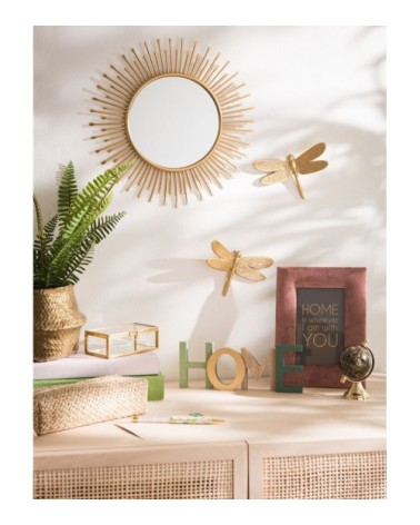 Déco murales libellules dorées 10x14 (x2)