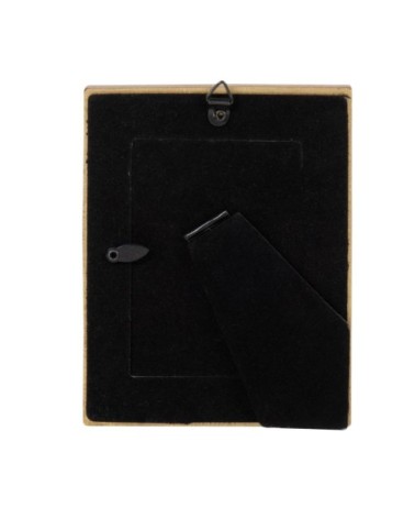 Cadre photo à moulures en polyrésine dorée 7x9