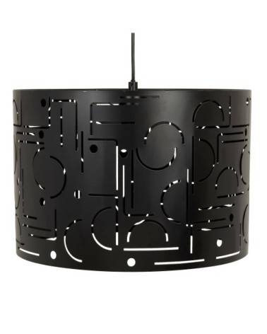 Suspension en métal ajouré noir D37