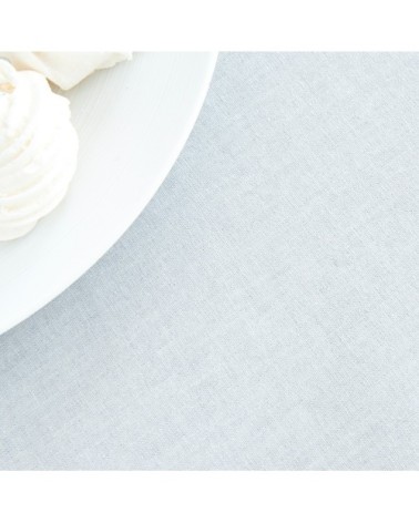 Nappe enduite carrée 160 x 160 cm argent