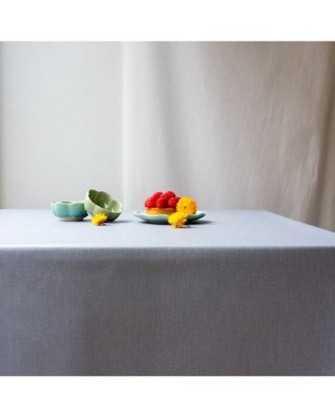 Nappe enduite rectangle 160 x 300 cm gris
