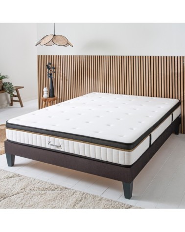 Ensemble matelas à Mémoire de forme et sommier 140x190