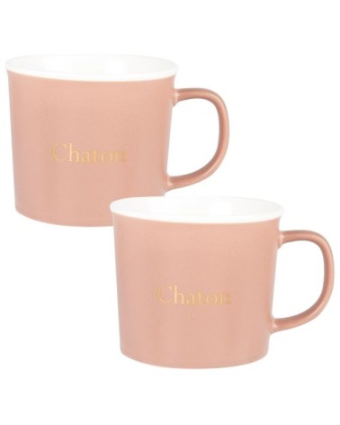 Mug en porcelaine rose