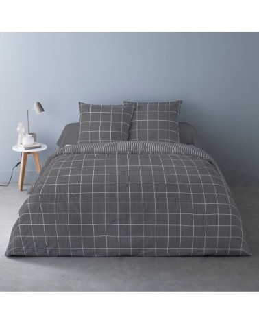Parure de couette 100% coton flanelle imprimée 240x220cm 2 taies