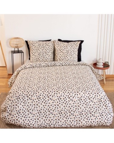 Parure de couette 100% coton imprimée 260x240cm 2 taies