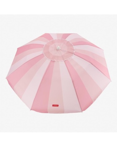 Parasol plage inclinable UPF50+ polyester rosa