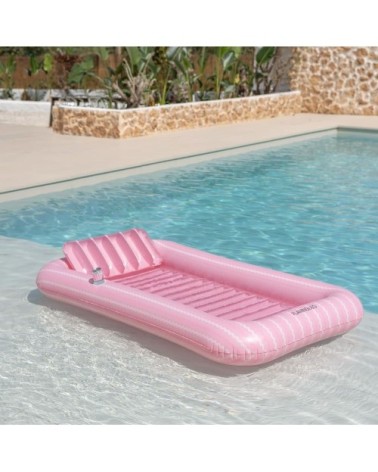 Piscine gonflable individuelle 200cm avec porte-gobelet rose