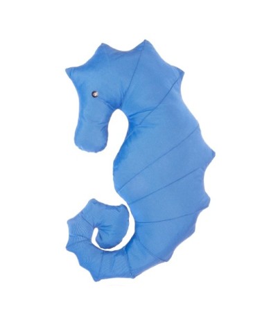 Coussin extérieur hippocampe bleu marine