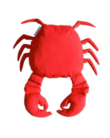 Coussin extérieur crabe rouge vif