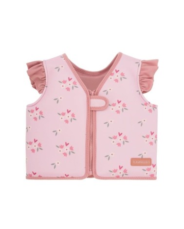 Gilet natation enfant néoprène 3-6 ans sécurité rose