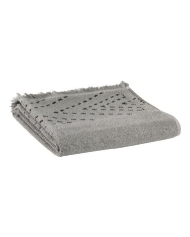 Serviette de toilette  en coton gris 50 x 100