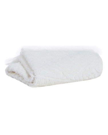 Drap de douche Zoé en coton craie 70 x 140