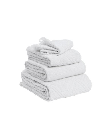 Drap de douche Zoé en coton craie 70 x 140