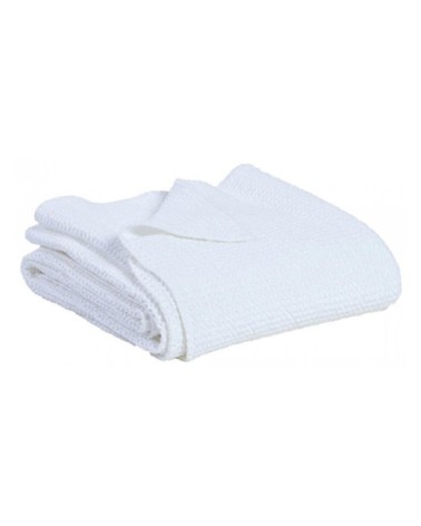 Jete  en coton blanc 180 x 260