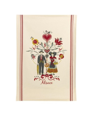 Torchon  en  beige 50 x 70