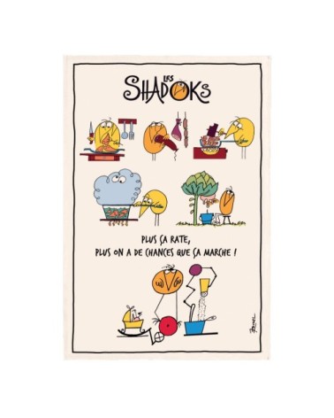 Torchon  en cuisine en coton écru 48 x 72