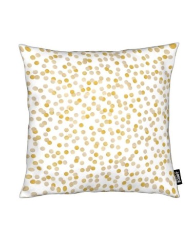 Coussin en microfibre en jaune 40x40
