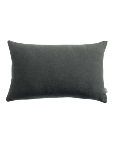 Coussin uni  en coton tonnerre 40 x 65