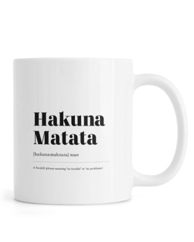 Mug en céramique en blanc & noir