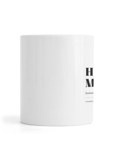 Mug en céramique en blanc & noir