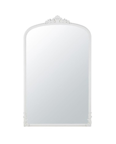 Miroir à moulures blanches 118x194