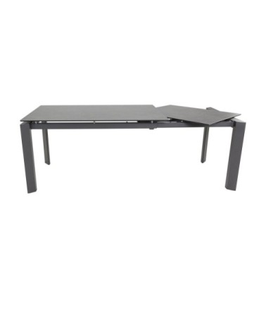 Table céramique extensible 160 x 90 cm avec allonge intégrée