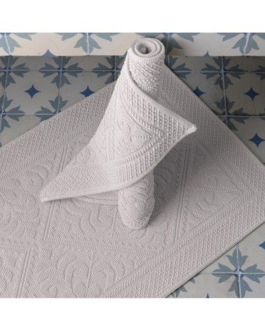 Tapis de Bain  en coton neige 54 x 110