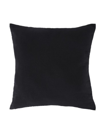 Coussin en coton multicolore imprimé tête de tigre perles brodées main 45x45