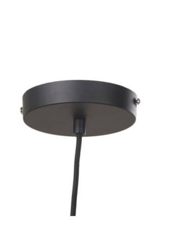 Suspension en raphia et cannage en rotin